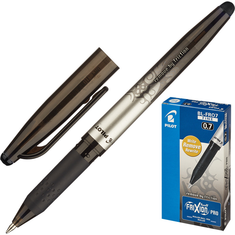 Ручка гелевая PILOT BL-FRO7 Frixion Pro резин.манжет. 0, 35мм черный оптом