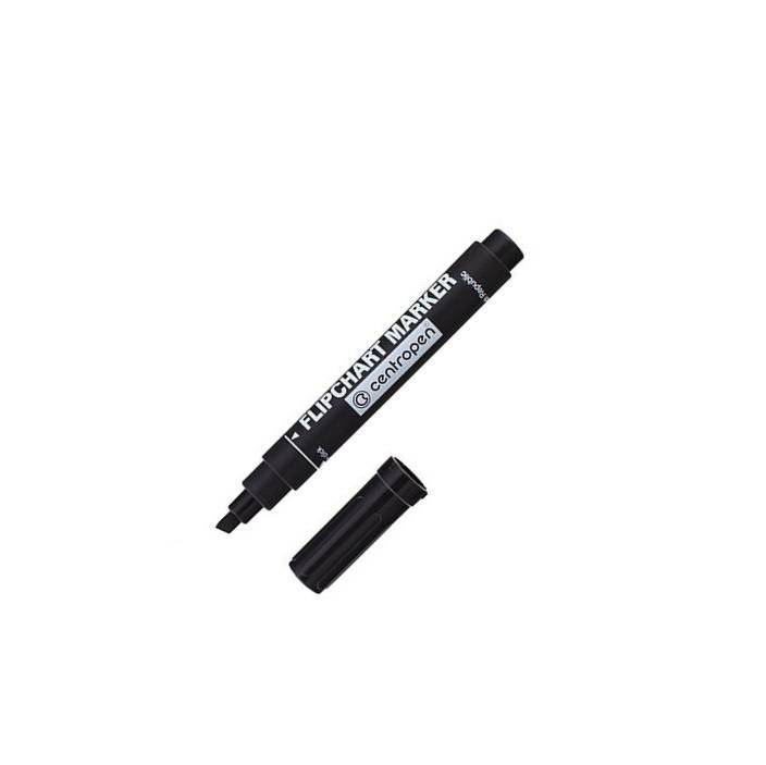 Маркер для флипчартов CENTROPEN FLIPCHART 1-4,60 мм черный скошенный оптом