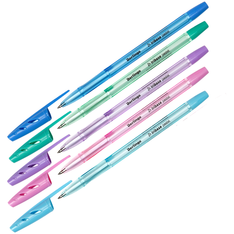 Ручка шариковая Berlingo "Tribase Pastel" синяя, 0 оптом