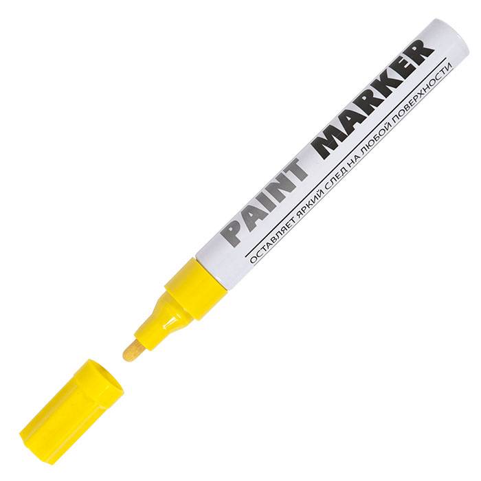 Маркер-краска лаковый INFORMAT PAINT PROFESSIONAL 4 мм, желтый, круглый оптом