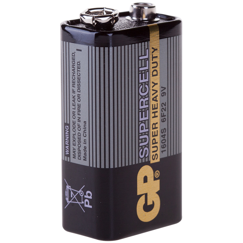 Батарейка GP Supercell MN1604 (6F22) Крона, солева оптом