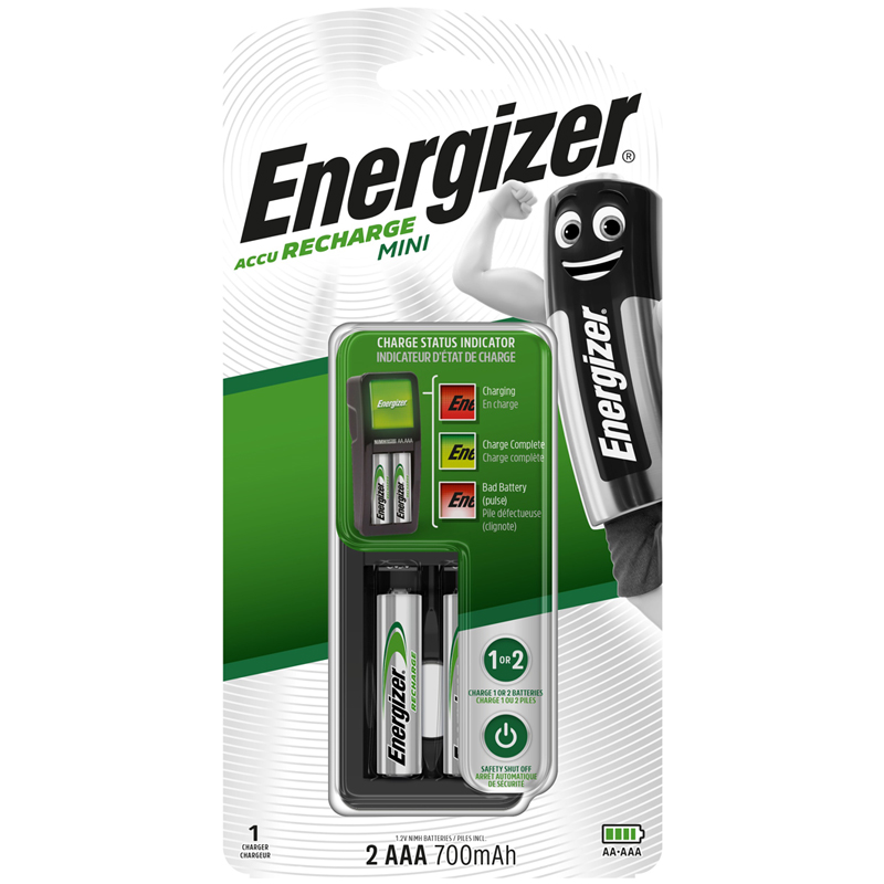 Зарядное устройство Energizer Mini + 2шт. акк. AAA оптом