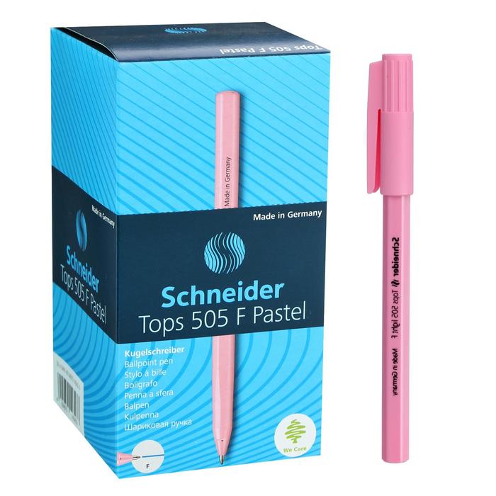Ручка шариковая Schneider Tops 505 F, узел 0.8 мм, синие чернила, корпус пастель микс оптом