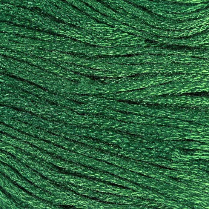 Нитки мулине, 8 ± 1 м, цвет тёмно-зелёный №890 оптом