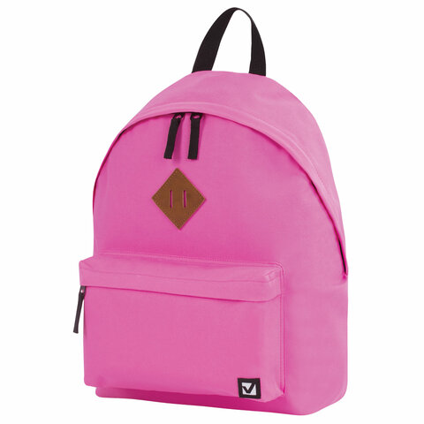 Рюкзак BRAUBERG, универсальный, сити-формат, один тон, розовый, 20 литров, 41х32х14 см, 228843 оптом