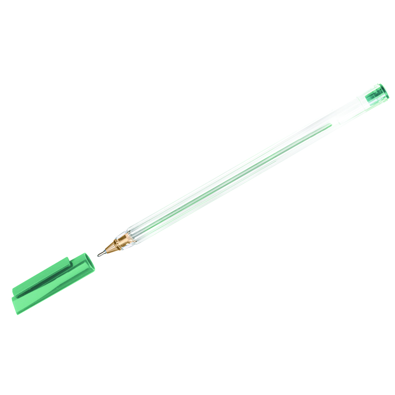 Ручка шариковая СТАММ "РШ 800" зеленая, 0,7мм, про оптом