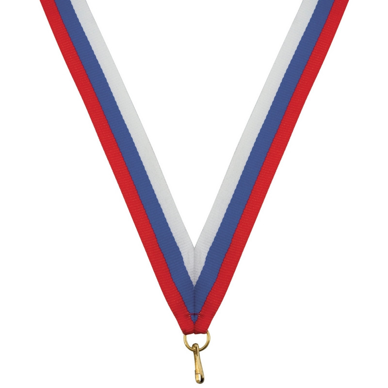 Лента для медалей 24 мм цвет триколор LN5b оптом